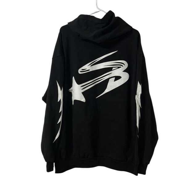 Sad Boyz Black and White Men’s Black Hoodie(Size XXL) - Picture 3 of 8